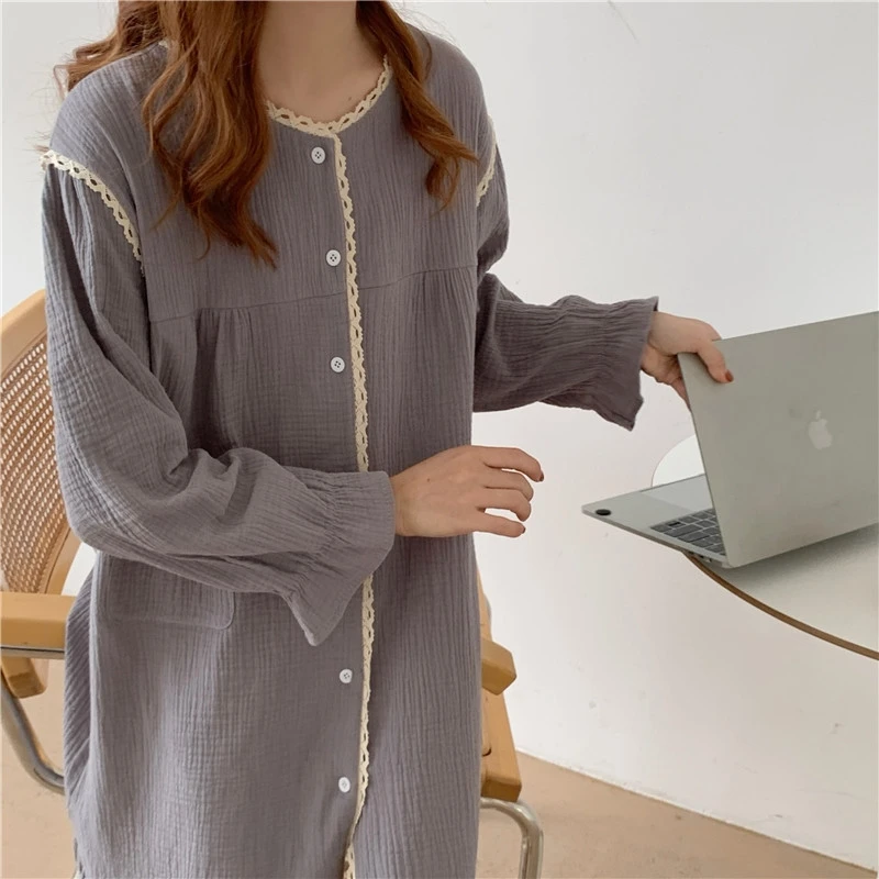 

Harajpee Sweet Pink Pajamas Nightdress Preppy Style Japanese Home Clothes Set 2021 Two-piece Sets Fashion Spring and Autumn