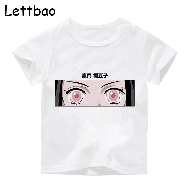 

Kimetsu No Yaiba Nezuko Kamado Harajuku эстетические футболки детские Ullzang Забавные футболки Детская Винтажная Футболка Модные топы футболки