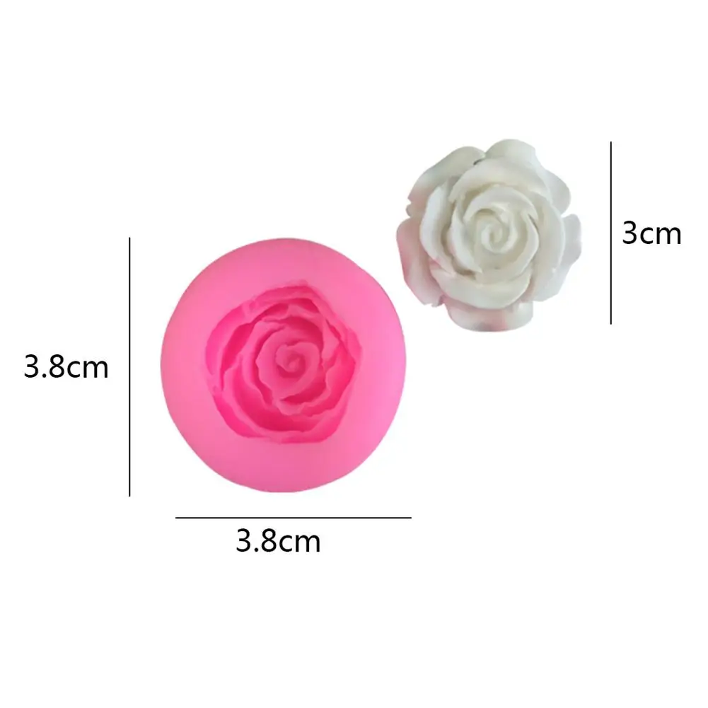 Силиконовая форма в форме свечи 3D розы для мыла ручной работы инструмент