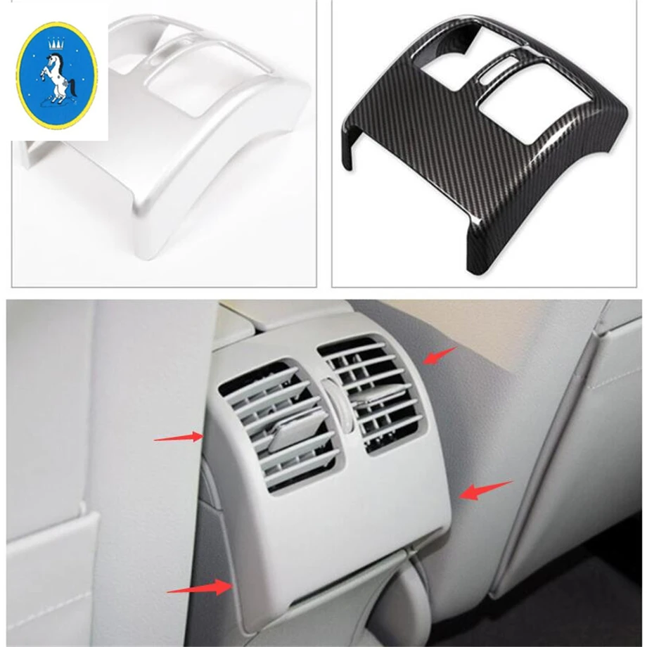 Yimaautotrim подходит для Mercedes Benz C Class W204 2010-2013 ABS подлокотник коробка задний Кондиционер AC вентиляционное отверстие крышка выхода отделка