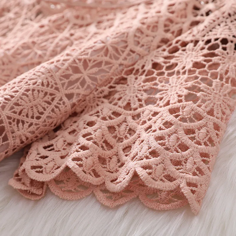 

2021 Spring Summer Designers Embroidery Hollow Lace Dress Party Festa Woman Clothes Elegant Celebrity Prom Robe Femme Vestidos