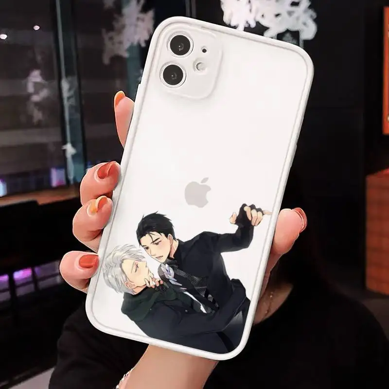 

yuri on ice anime cute luxury Phone Cases shell matte transparent For iphone 7 8 11 12 plus mini x xs xr pro max cover