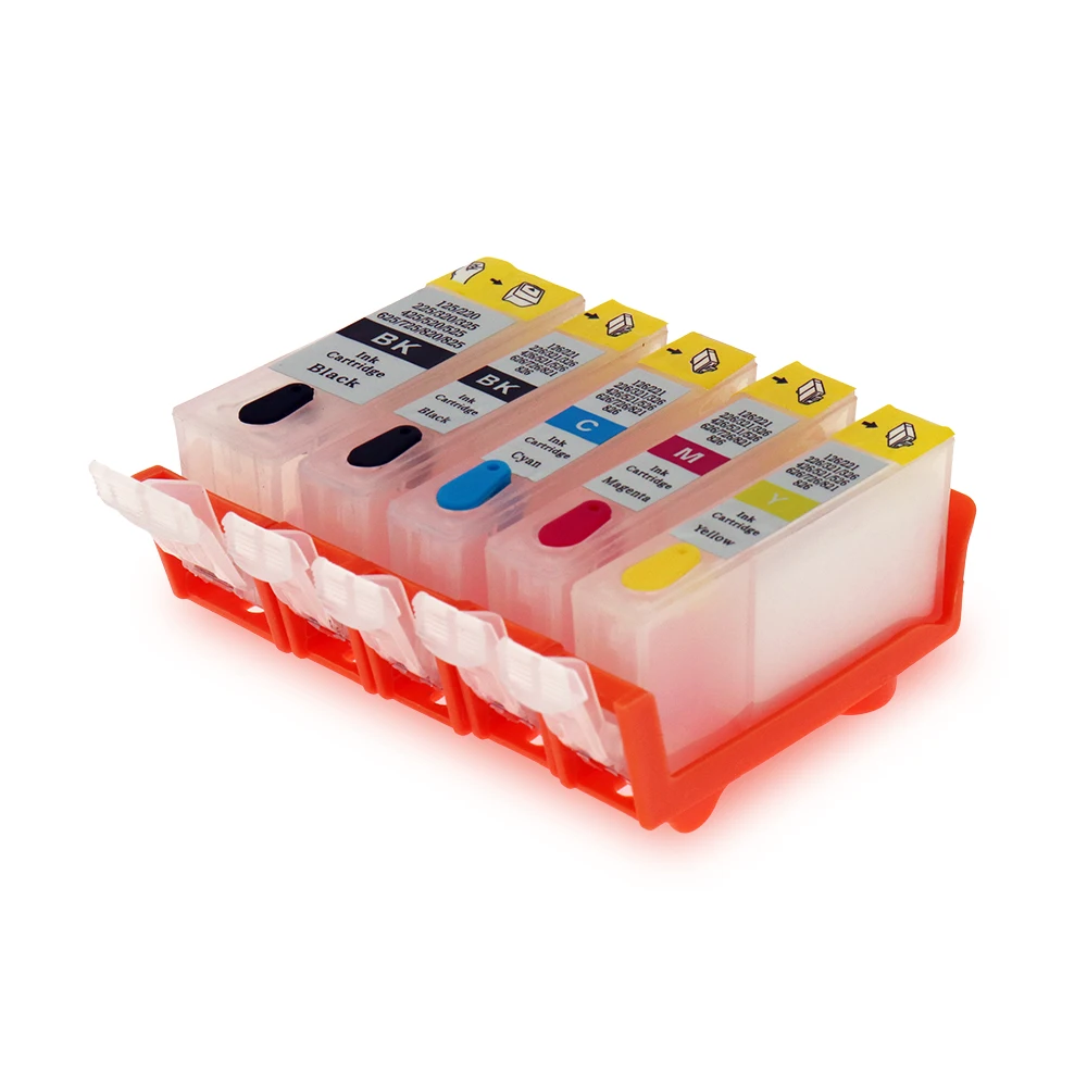 

5 colors For Canon PGI-225 CLI-226 225 226 refillable ink cartridge For CANON PIXMA MG5120/MG6120/IX6520/MX882 printer