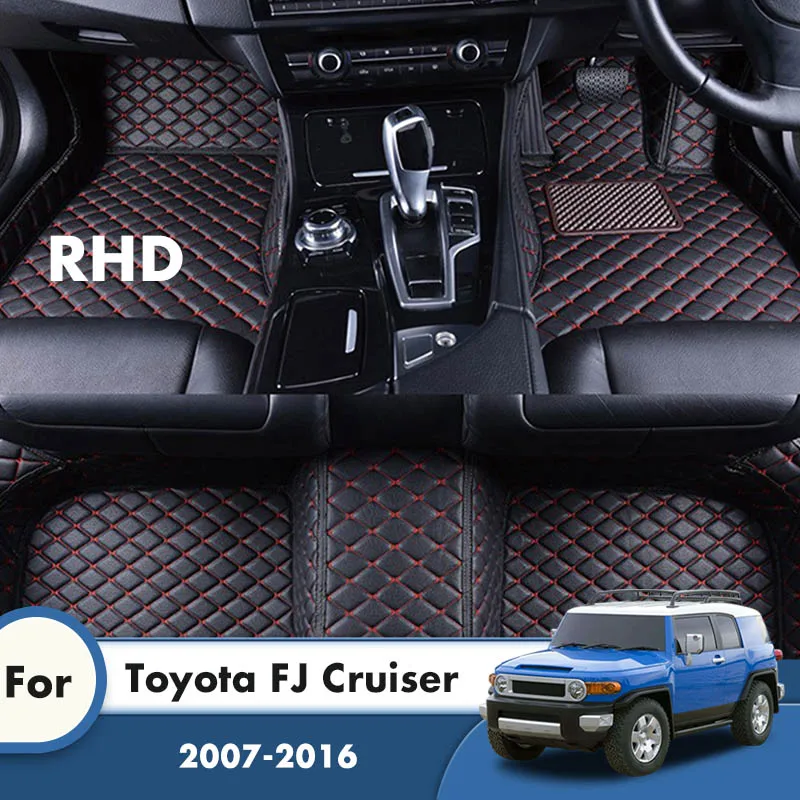 

Коврики RHD для Toyota FJ Cruiser 2016, 2015, 2014, 2013, 2012, 2011, 2010, 2009, 2008, 2007, автомобильные коврики, аксессуары для интерьера автомобиля