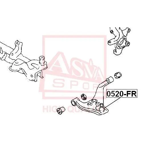 Опора шаровая 4WD ASVA 0520FR|Детали амортизаторов| |