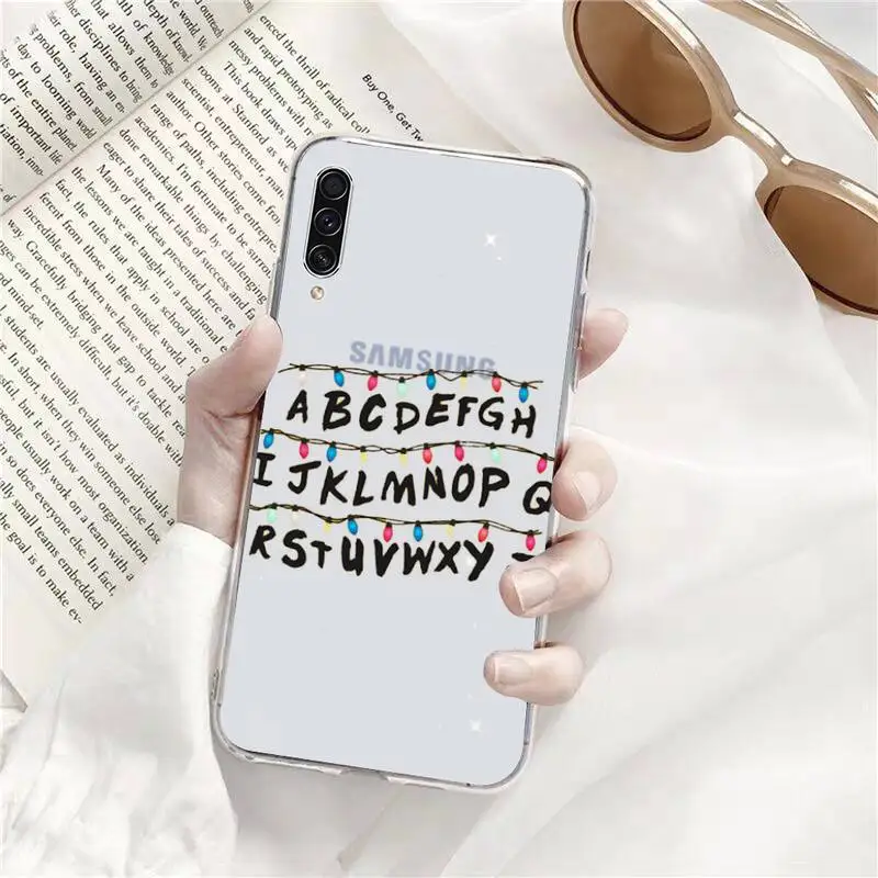 

Stranger Things Christmas Lights Phone Transparent Samsung A71 S9 10 20 HUAWEI p30 40 honor 10i 8x xiaomi note 8 Pro 10t 11