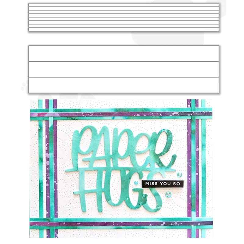 

JC 2021 New Rectangle Bar Border Metal Cutting Dies Scrapbooking Stencil Handmade Tools DIY Make Mould Model Craft Decoration