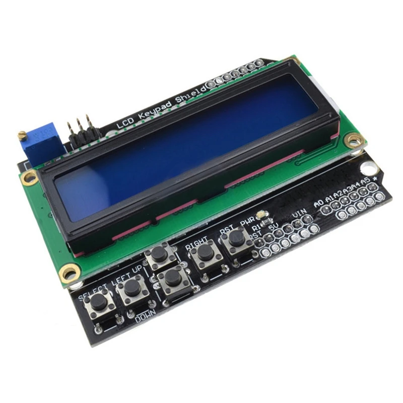 1 шт. ЖК экран с клавиатурой Lcd1602 дисплей 1602 Модуль для Arduino Atmega328 Atmega2560 Raspberry Pi Uno Blue