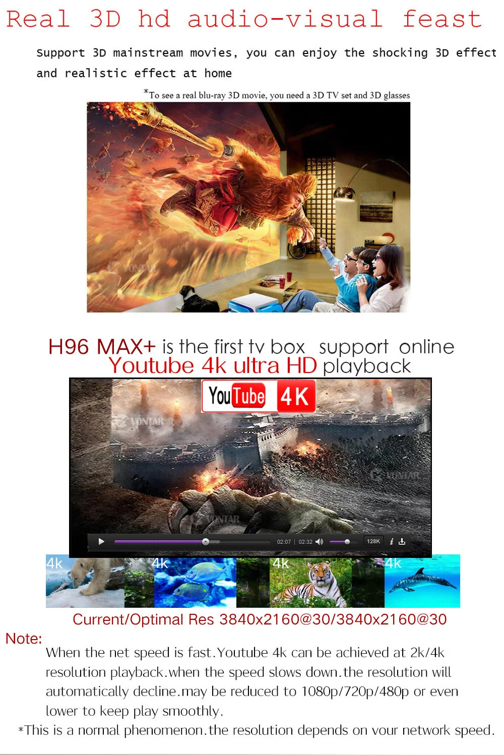 ТВ приставка H96 MAX PLUS Android 9,0 4G 64GB Rockchip RK3328 поддержка 1080p 4K Google Play Store Netflix Youtube 16GB 32GB Smart tv bo