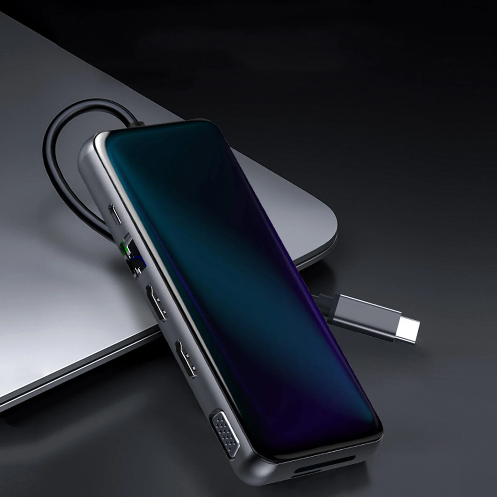 

MST USB C Laptop Docking Station USB 3.0 HD-MI VGA RJ45 PD USB Hub for Laptop Macbook Pro HP DELL Surface Lenovo Samsung Dock