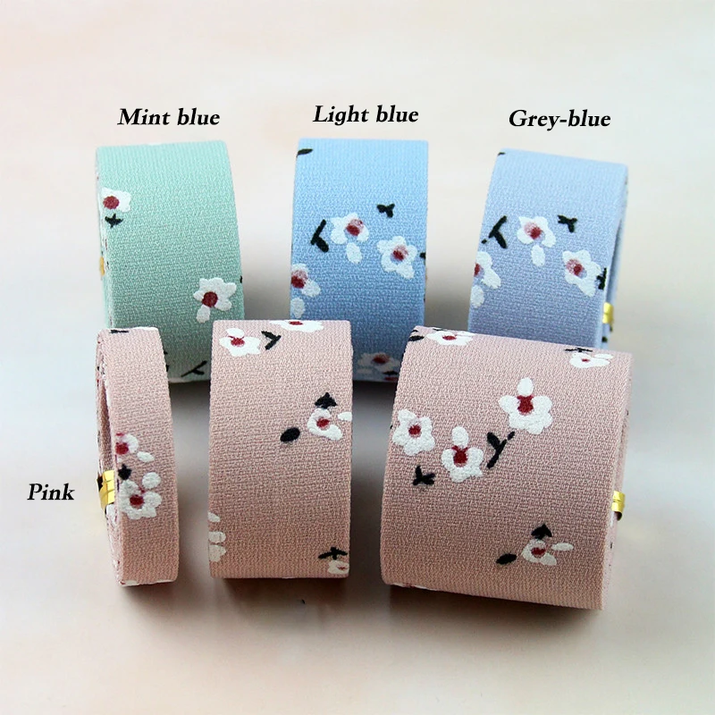 20 метров Цветущая тканевая лента с цветочным принтом складывающаяся DIY для