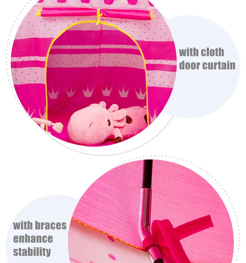 Детские игрушки детская игровая палатка Замок принцессы для мальчиков и девочек