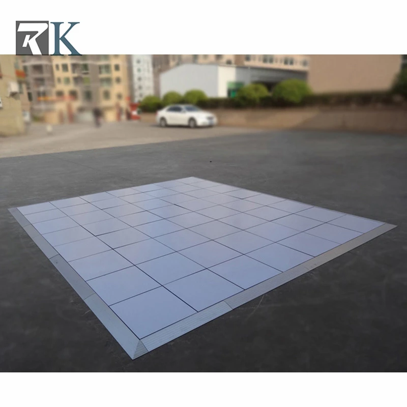 Портативный черный и белый освещенный танцевальный пол украшение для