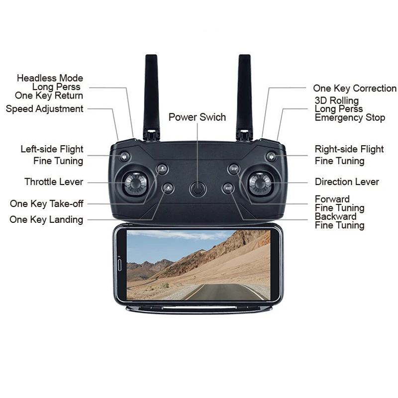 Wifi FPV Дрон широкоугольный HD 4K 1080P 720P камера автоматический режим слежения