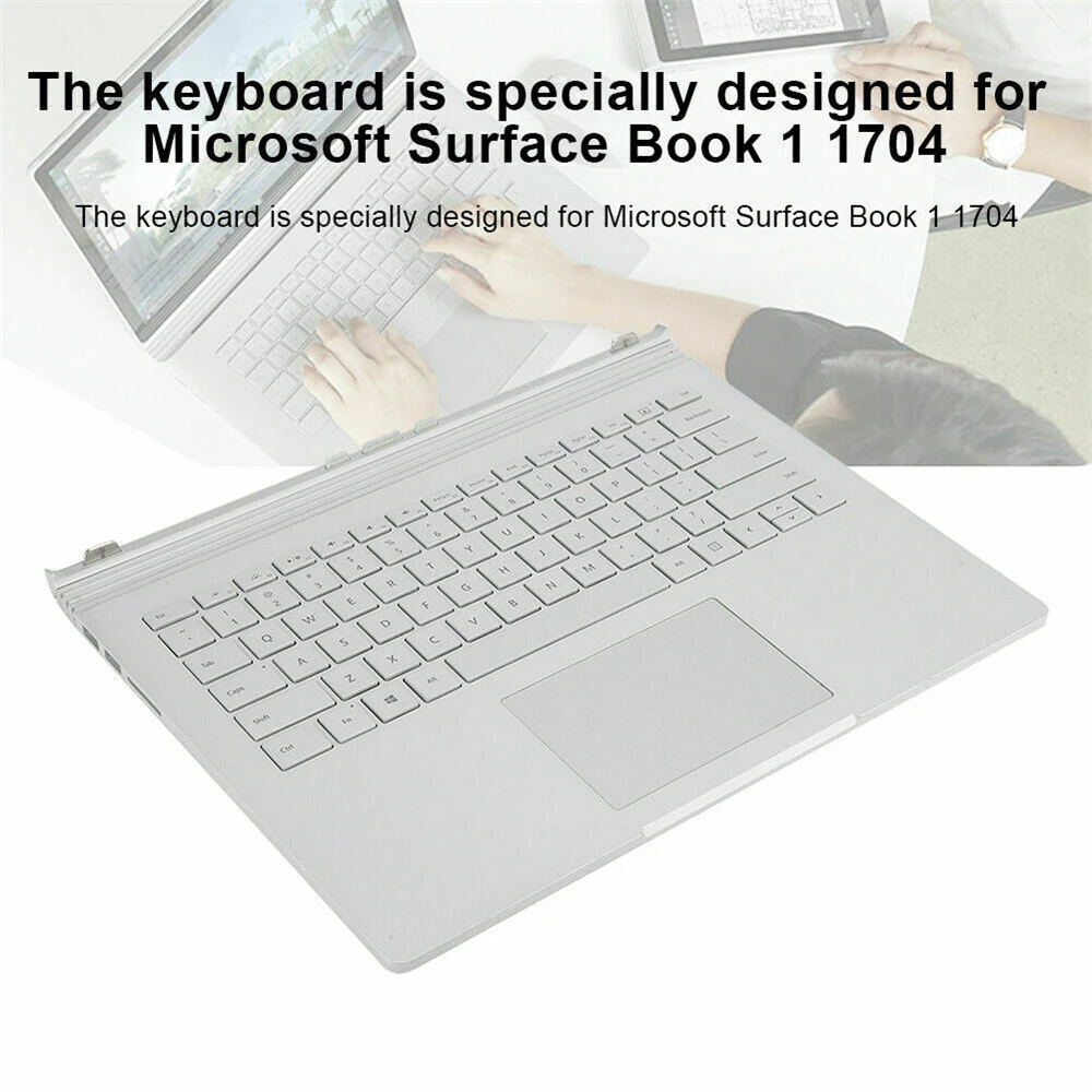 

Простая запасная Серебристая Клавиатура для ноутбука Microsoft Surface Book 1 1704