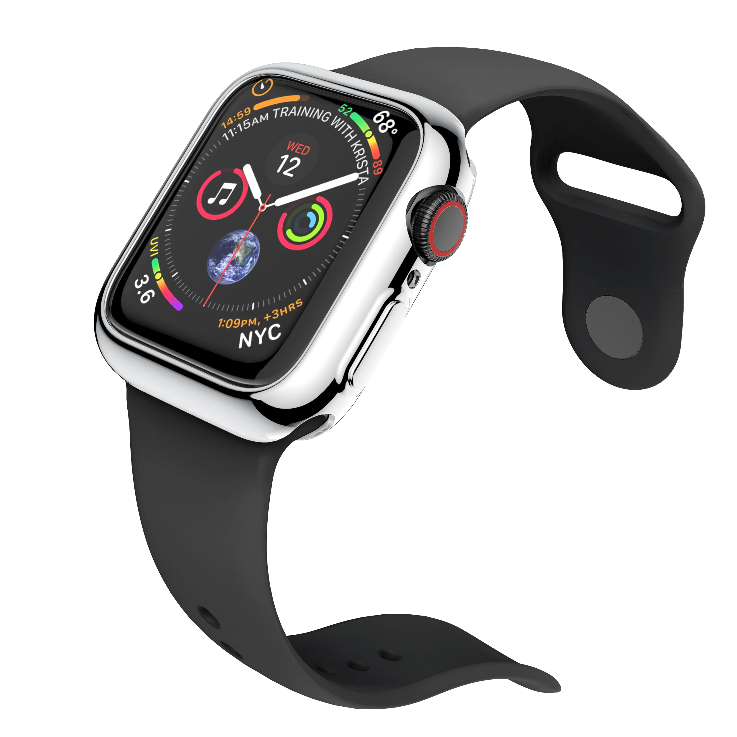 Мягкий чехол для часов Apple Watch series 5 4 ремешка 42 мм 38 м 40 44 тонкий защитный из ТПУ iWatch