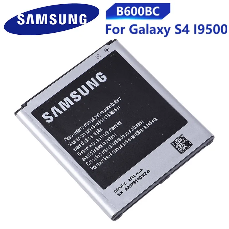 SAMSUNG оригинальная B600BC B600BE B600BK B600BU 2600 мА/ч батарея для Samsung GALAXY S4 I9500 I9502 i9295 GT-I9505 I9508