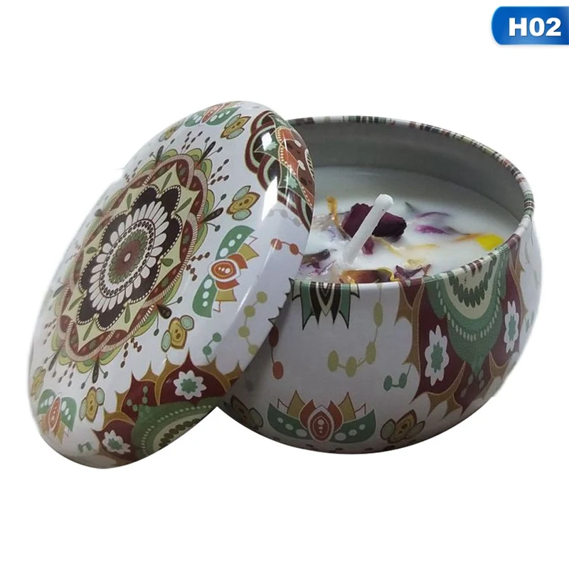 Крышка объектива для ретро сушенный цветочный ароматические свечи подарочный