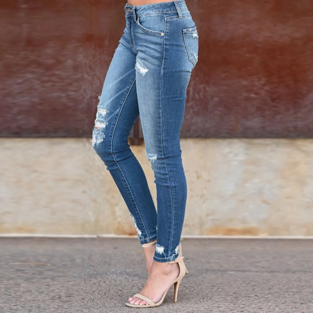 Модные женские обтягивающие джинсы пуш ап с пуговицами и карманами высокой