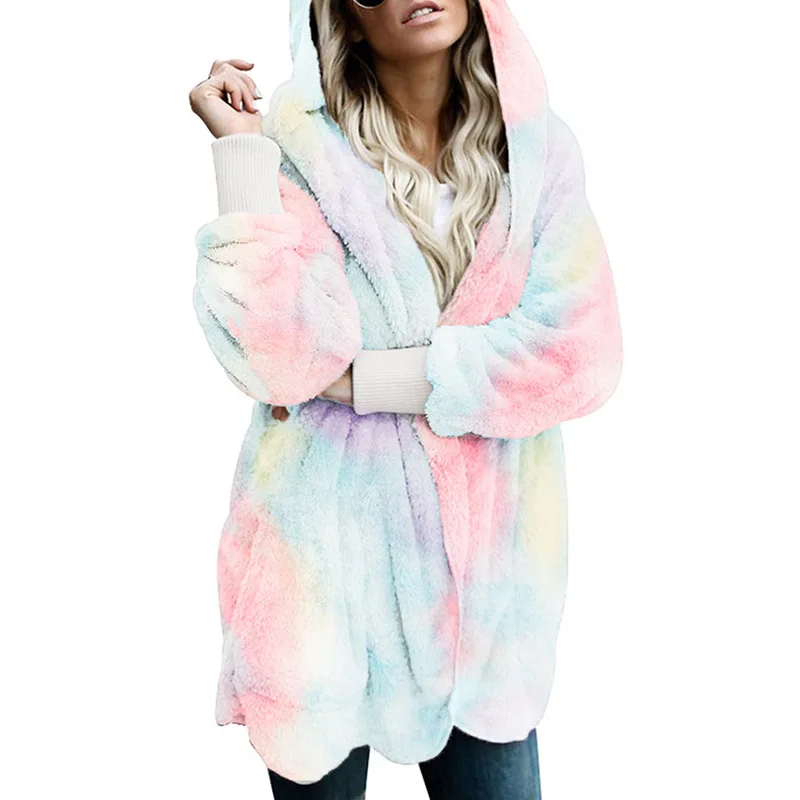 

Women Fleece Hoodie Sweatshirts Autumn Winter Ladies Fashion Casual Pullovers Warm Pocket Hooded Warm Jacket