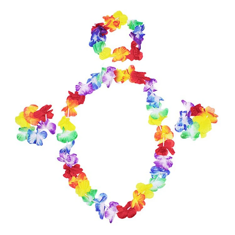 4 шт./компл. украшения для свадебных торжеств Гавайские лепестки Leis Пляжное