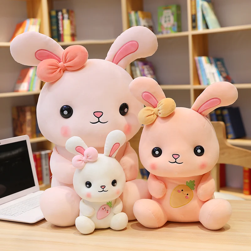 

Hot Huggable Cute Soft Rabbit Plush Toy for Children Stuffed Bunny Animal Doll Kids Baby Kawaii Appease Toy Cute Birthday Gift