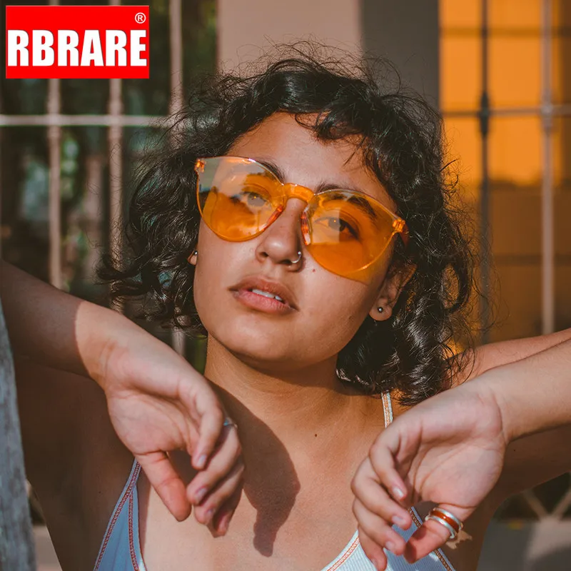 2021 прозрачные солнцезащитные очки RBRARE желеобразного цвета женские брендовые