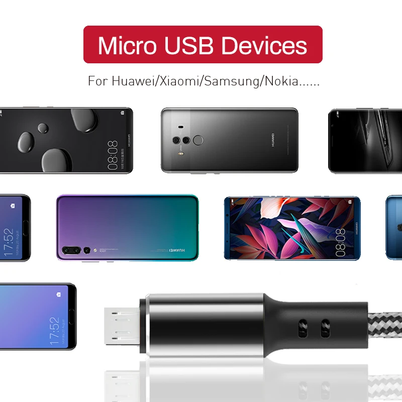 micro usb cable 3 1a fast charging micro data cord for samsung s7 xiaomi huawei android mobile phone accessories charger cables free global shipping