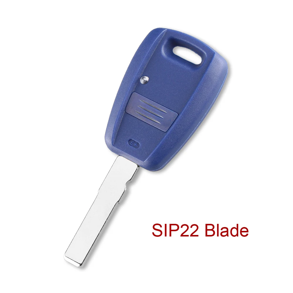 SIP22 blade KEYYOU для стилизации автомобильного пульта ключа оболочки Чехол 1 кнопка для Fiat Punto Doblo Bravo транспондер корпус для автомобильного ключа SIP22 GT15R лезвие - Количество кнопок: SIP22 blade