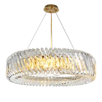 new arrival round crystal chandeliers post modern simple living room bedroom hanging lights home hotel lighting decoration