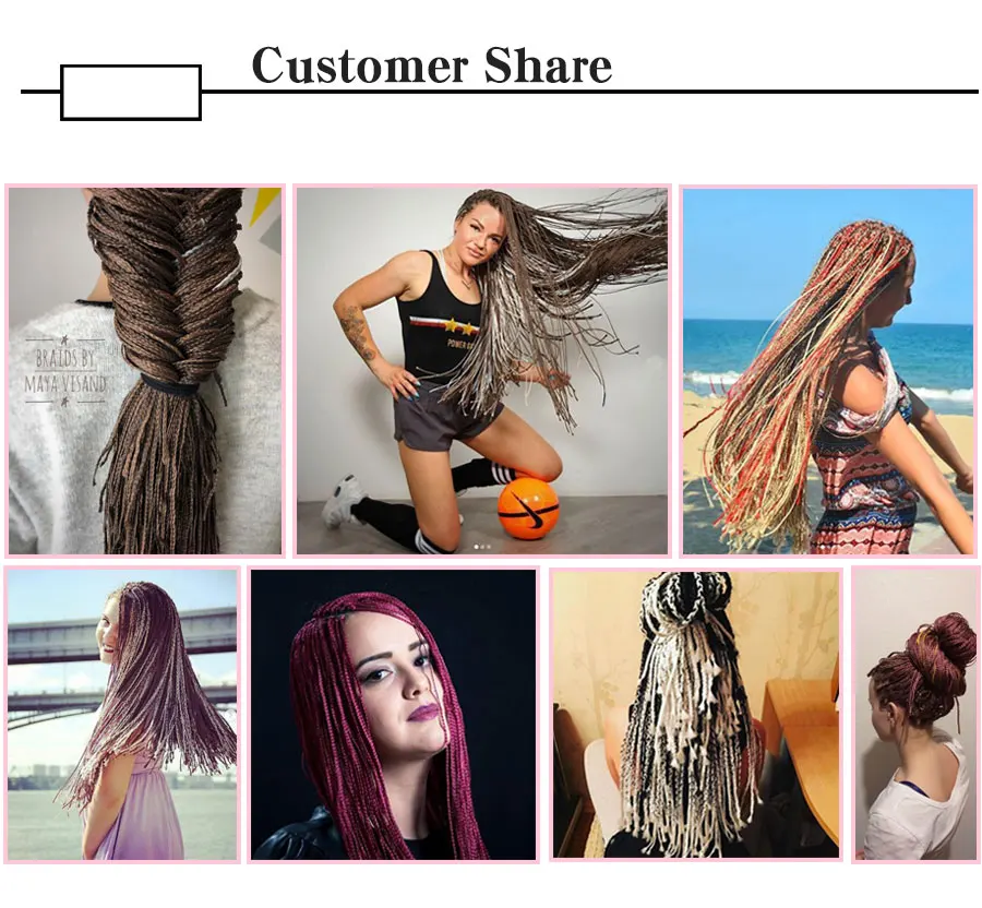 

Braiding Box Braids Hair Chorliss 30 Zizi Braids Crochet Hair Colorful Sythetic Extensions Blue Brown Pink Gray Crochet Hair