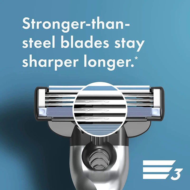 Кассеты с лезвиями для бритвы Gillette Mach 3 Turbo безопасная ручная бритва держателем