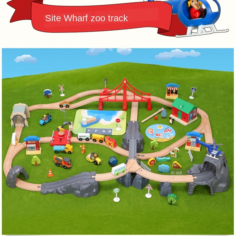 Строительный док-станция для зоопарка детский набор обучения игрушечный