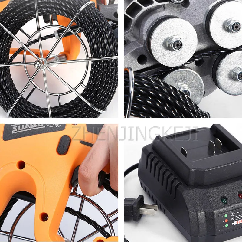 Lithium Battery Pull Line Stringing Machine Equipment High Power Chargeable Electrician Electric Cable Cross Leading Tools | Инструменты
