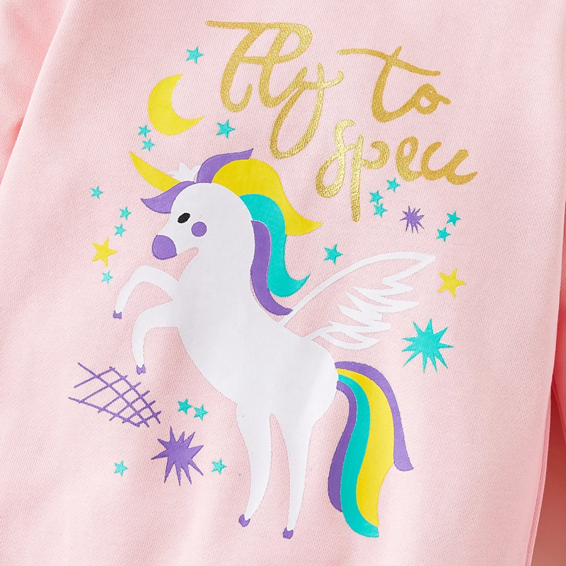 Baby girls clothes Autumn Winter Cartoon Unicorn Boys Girls Clothes baby coat suit Infant Rompers Kids Clothing coats | Мать и ребенок
