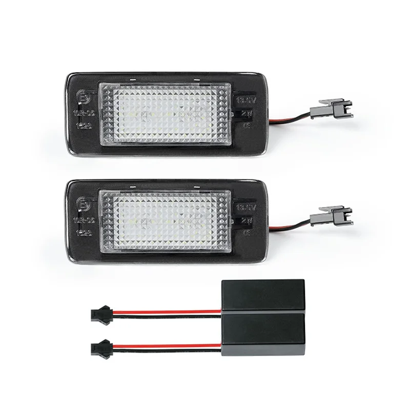 Комплект из 2 предметов 18 светодиодный автомобиля номерной знак светильник номер