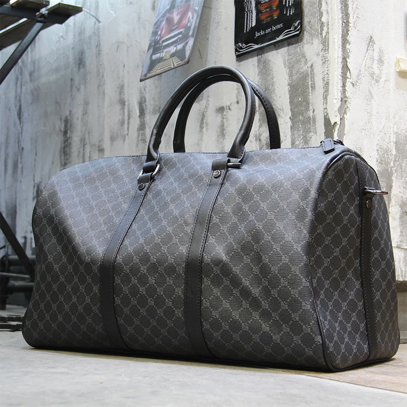 

New Men Women Travel Duffle Bag Luxury Design Male Leather Handbag Designer Shoulder Bags Weekend Trip Organizer Sac de voyage