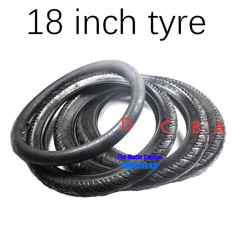 Новая 18x3,0, 18x2,50, 18x2,125 многостильная 18 дюймовая внутренняя шина и внешняя шина подходит для многих газовых электрических скутеров и электронных велосипедов