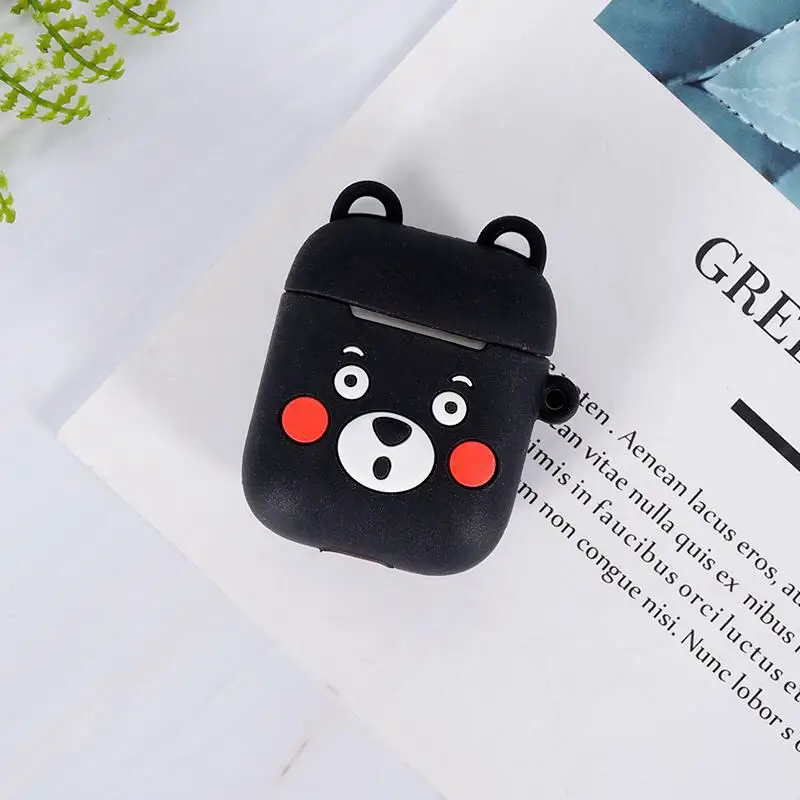 GJ0060 Чехол для AirPods с милым рисунком милой свиньи кошки, мягкий силиконовый беспроводной Bluetooth чехол для наушников s для Apple Airpods 1 2, чехол Funda - Цвет: GJ0060