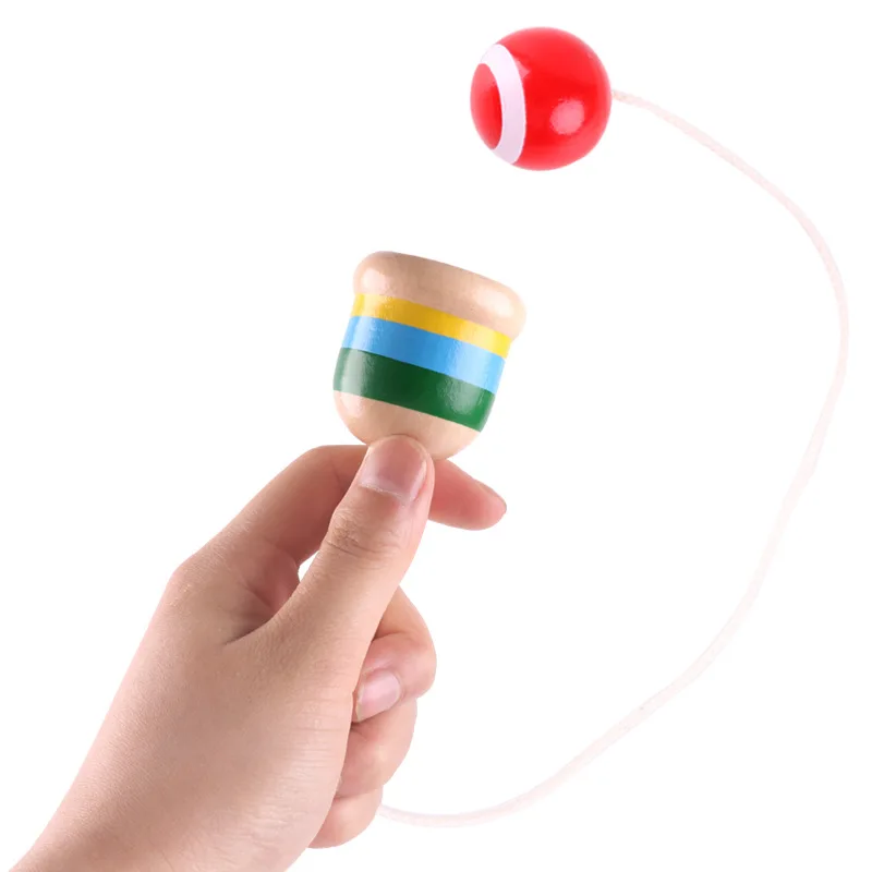 

Educational Toys Wooden Skill Cup Children's Hand-eye Coordination Training Traditional Games Competition Items Baby Toys Gifts