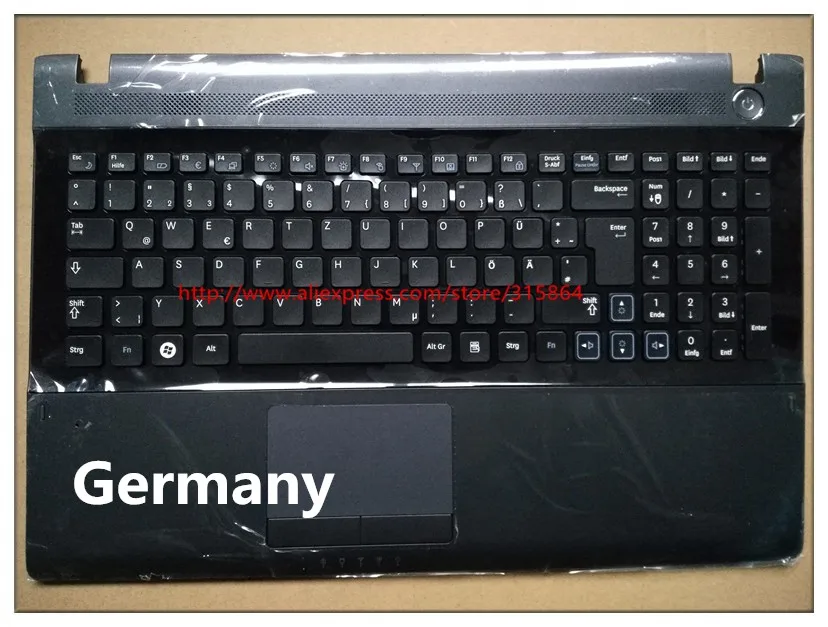 Новая клавиатура для ноутбука с сенсорной панелью и подставкой для ладоней для Samsung RV509 RV511 RV515 RV520 E3511.