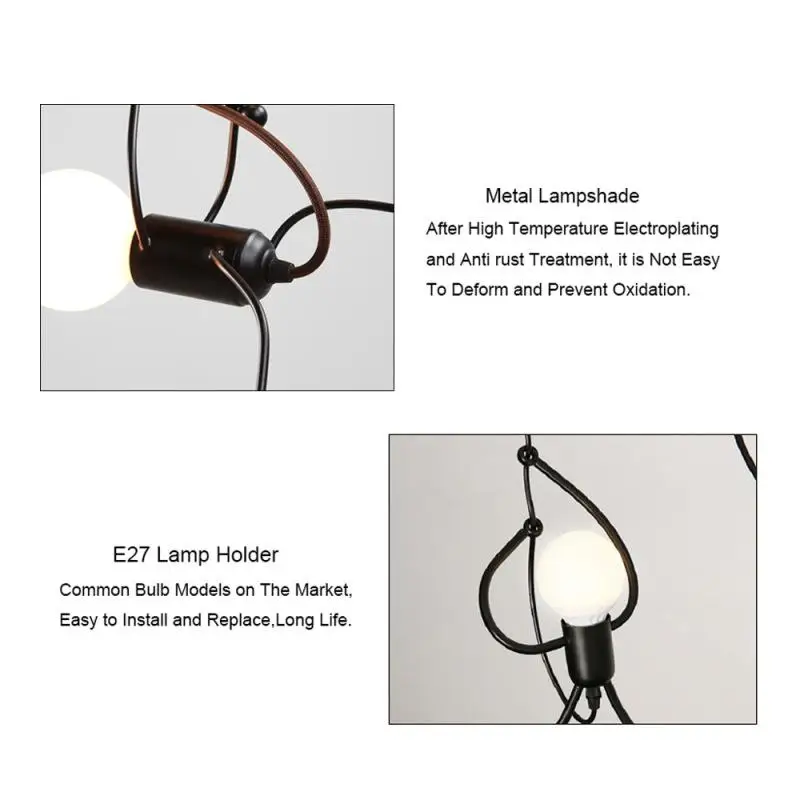 Современная Очаровательная подвесная люстра креативная лампа для железных