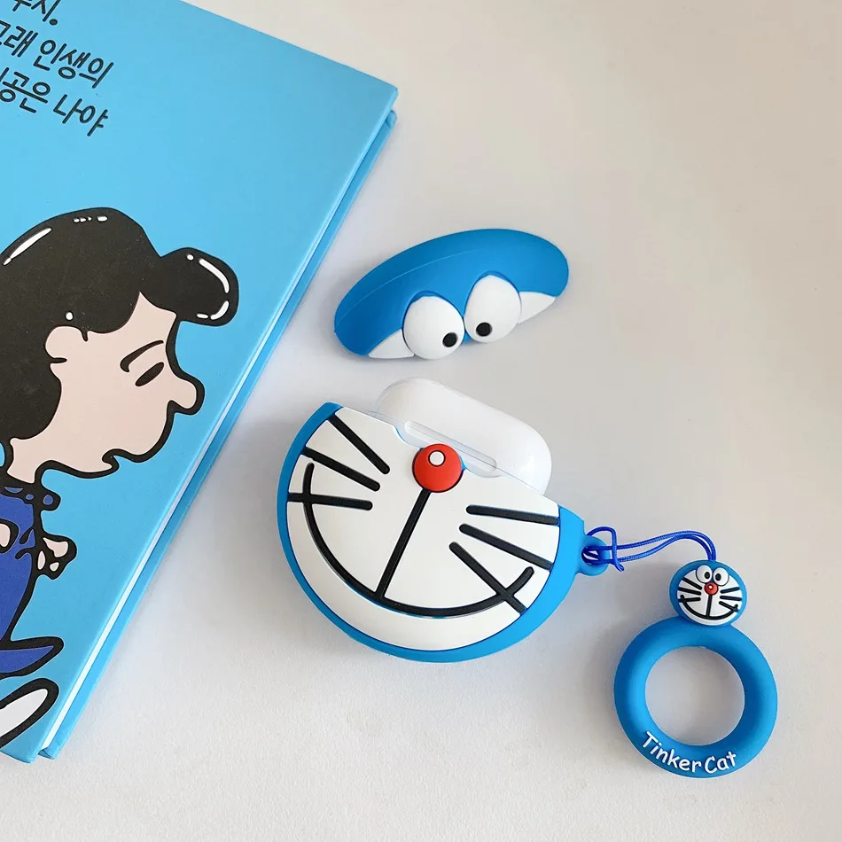 3D Bluetooth беспроводной чехол для наушников с кошкой для AirPods, силиконовый защитный чехол, аксессуары для Apple Air pods, зарядная коробка