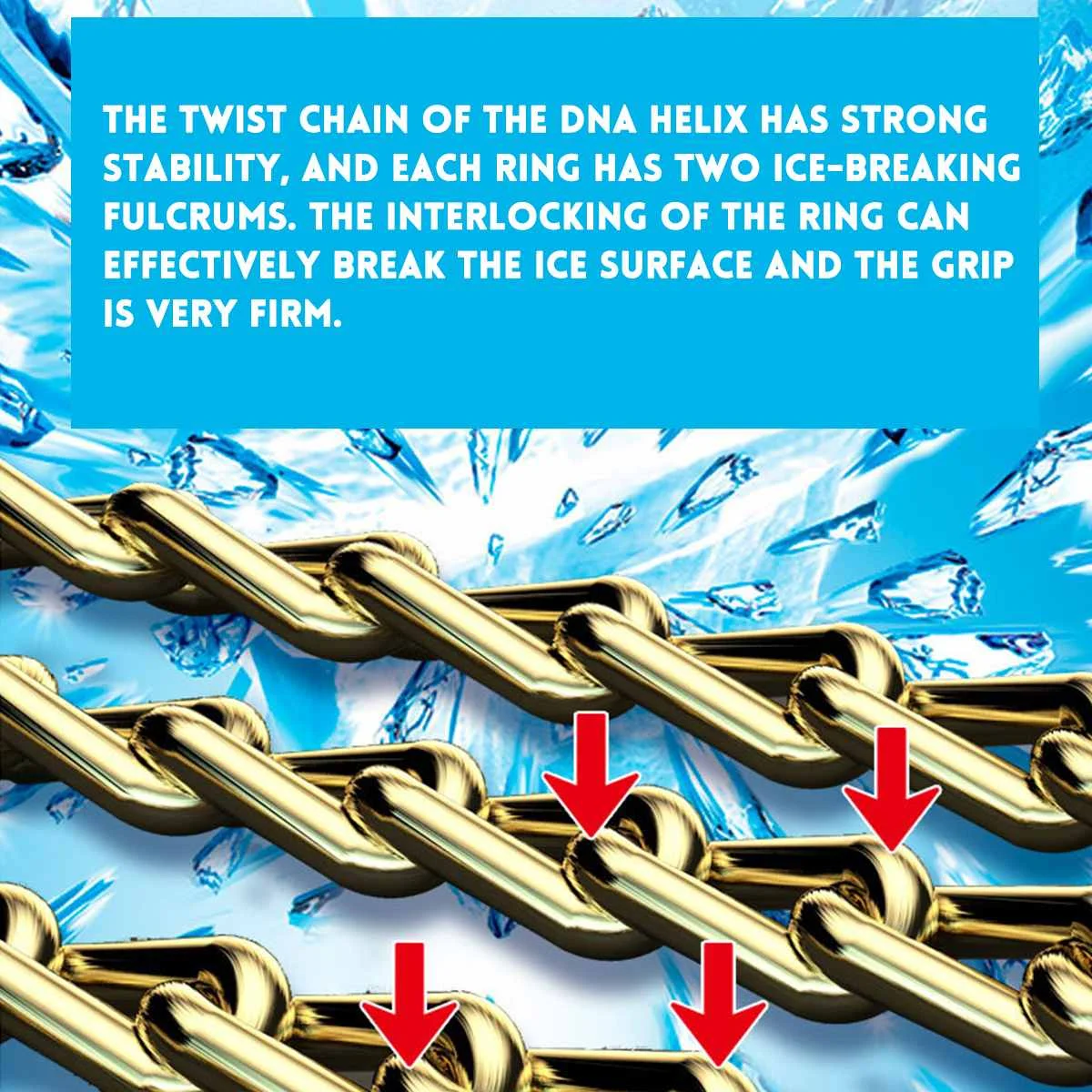 

2pcs 4 Chains Balance Design Car Snow Chains Tyre Tire Wheel Anti-skid Chain Wear-resistant Steel Winter Use Ice Snow Mud Truck