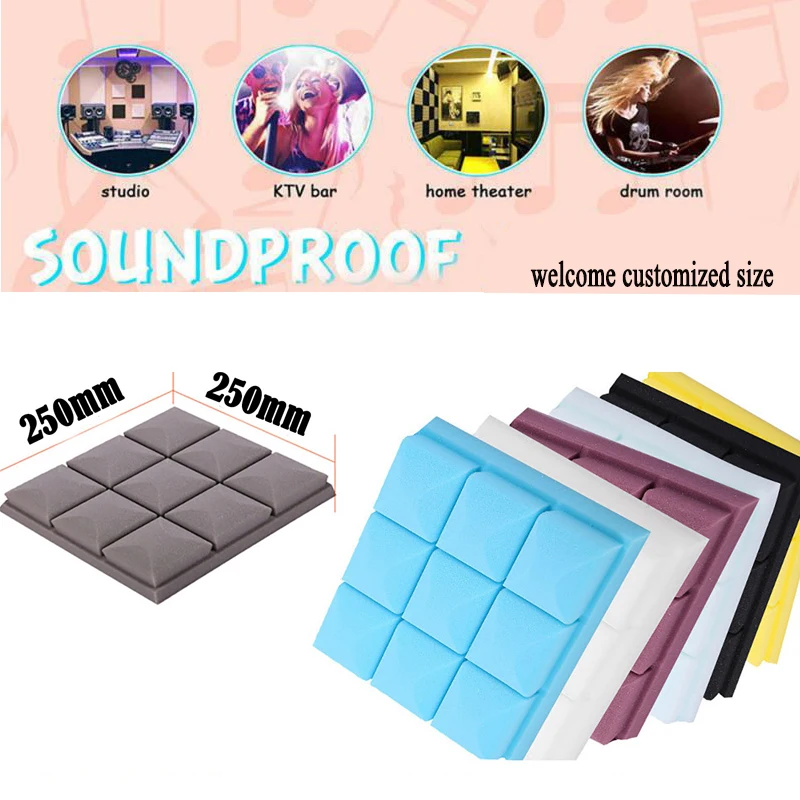 5 cm thick High density soundproof Fire retardant silencer cotton for recording studio