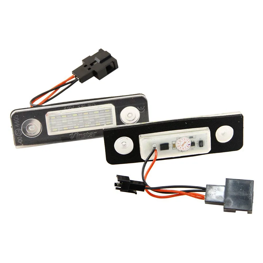 2 шт. Ошибок Белый светодиодный номерной знак светильник лампа для Skoda Octavia 2004 2013