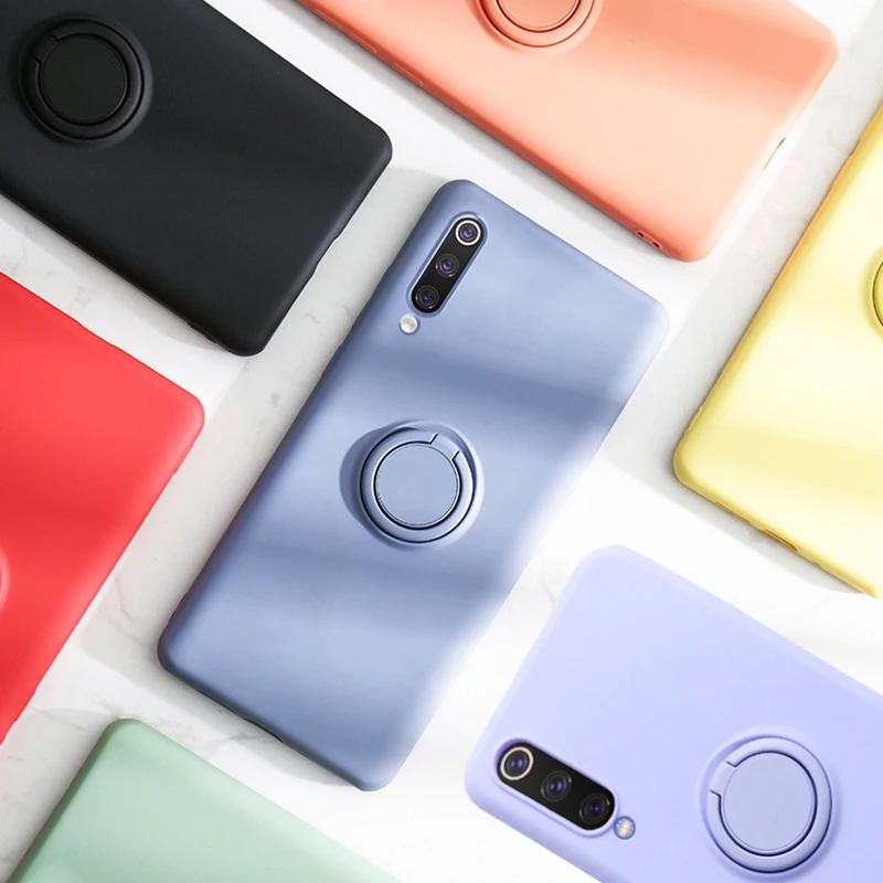 Мягкий силиконовый чехол, чехол для Xiaomi mi 9 SE mi 9 Red mi K20 Pro 9 T, металлическое кольцо-держатель для телефона, силиконовый чехол на Xiaomi mi 9 SE, чехол 9SE