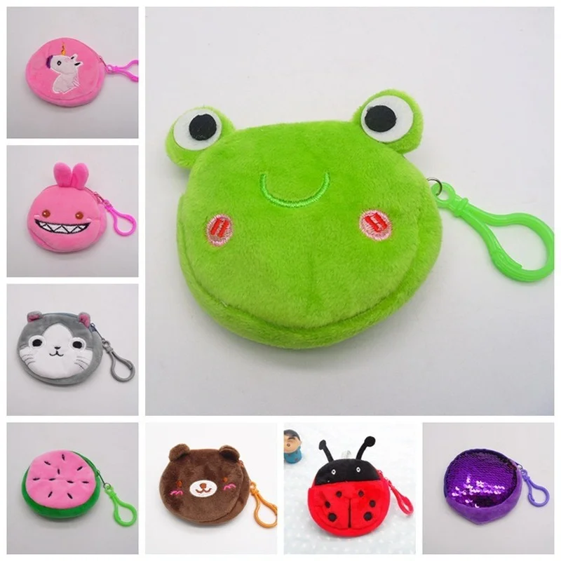 

Mini Kids Coin Purse Portable Cute Plush Coin Purse Panda Animal Small Coin Purse Zipper Money Wallet Kids Birthday Gift