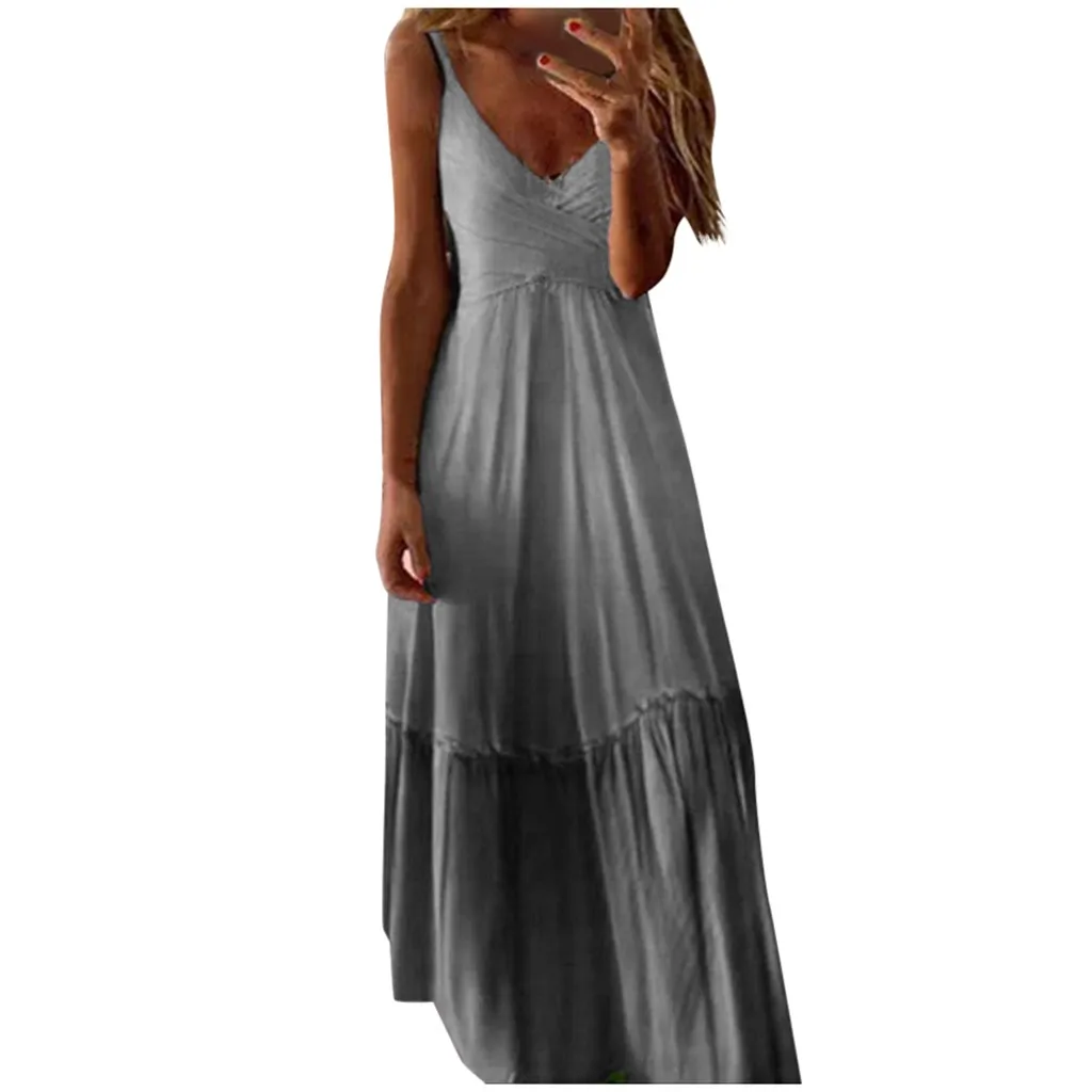 SAGACE платья с принтом элегантное женское пляжное платье длинным рукавом и v