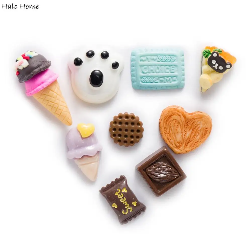 20 штук смешанные смолы лотерейный мешок с плоской задней кабошон аппликацией в